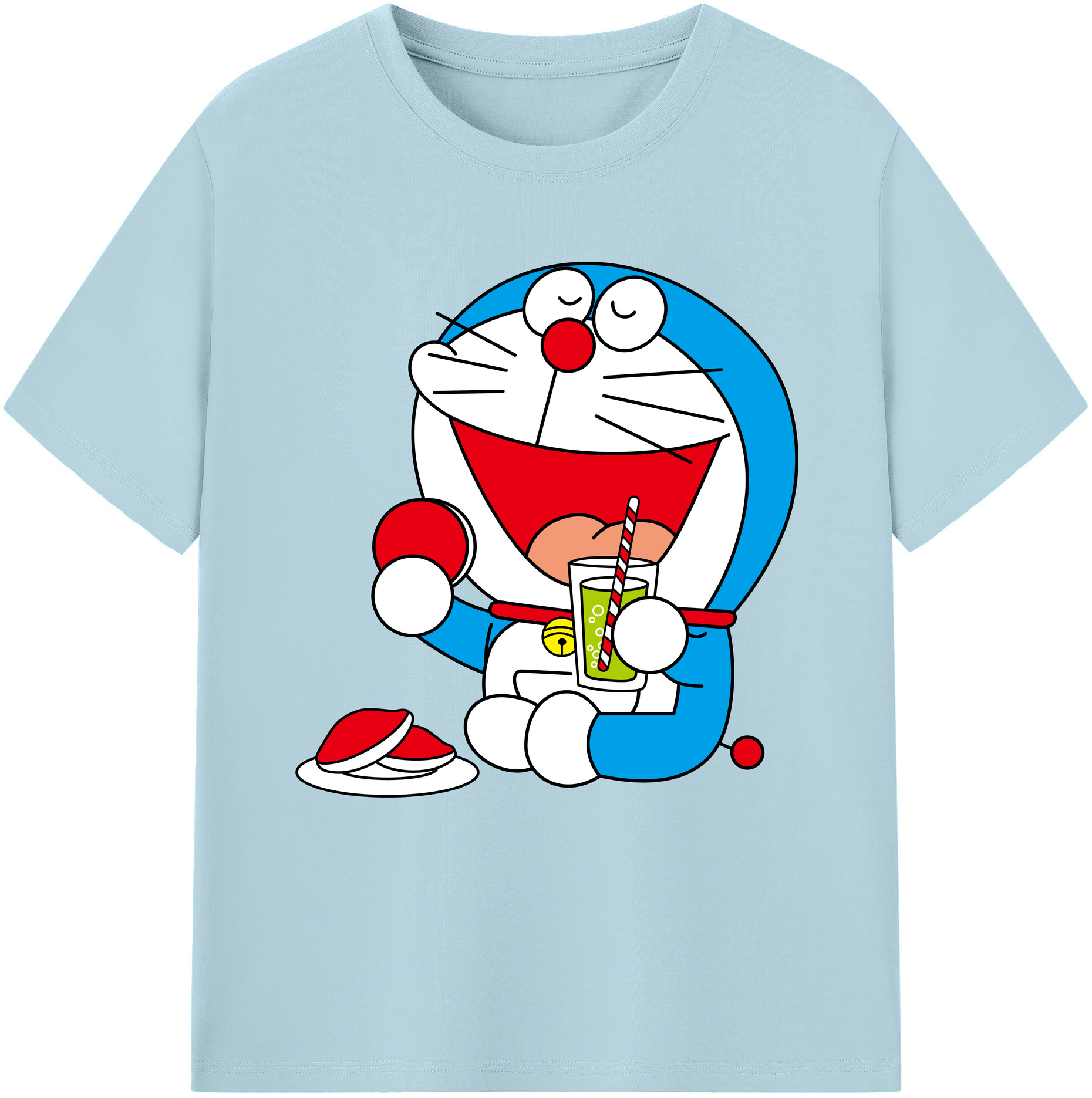 （画像用） ドラえもん Doraemon 綿100％半袖Tシャツ（フロントプリント）